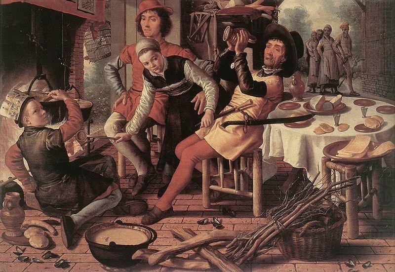 Pieter Aertsen Peasants by the Hearth china oil painting image